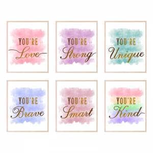 girls room decor poster