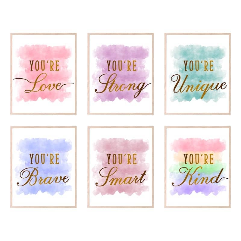 girls room decor poster