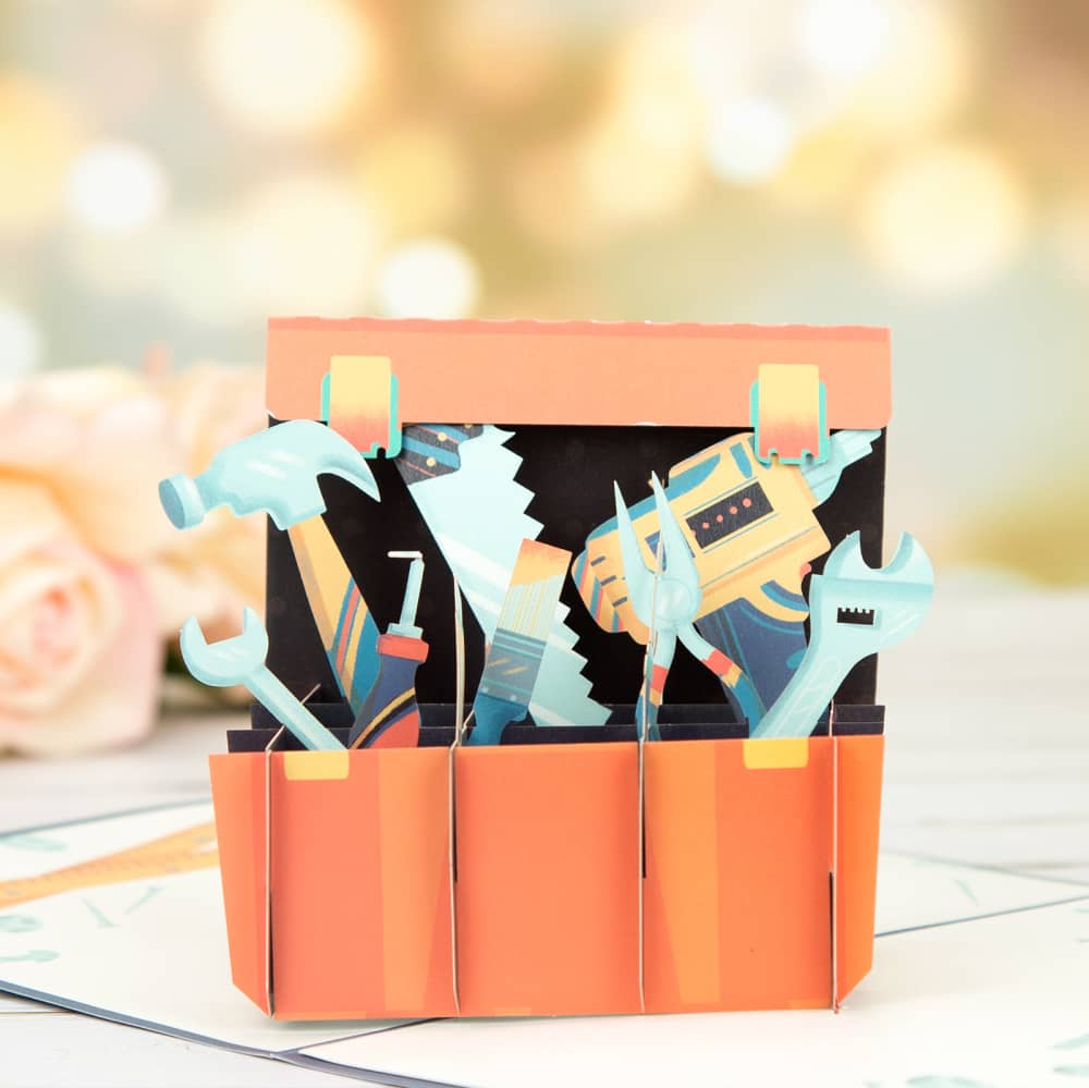 Fathers Day Tool Pop Up Card