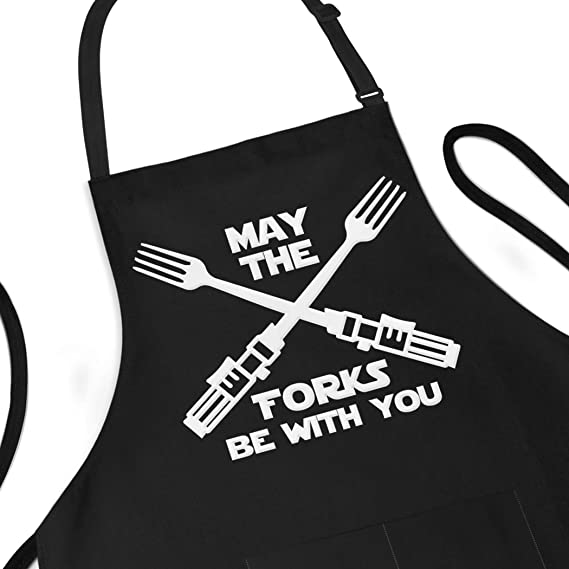 Funny Apron - May The Forks Be With You