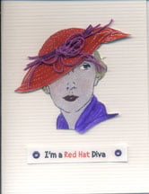 Red Hats Cards Made For The Red Hatters