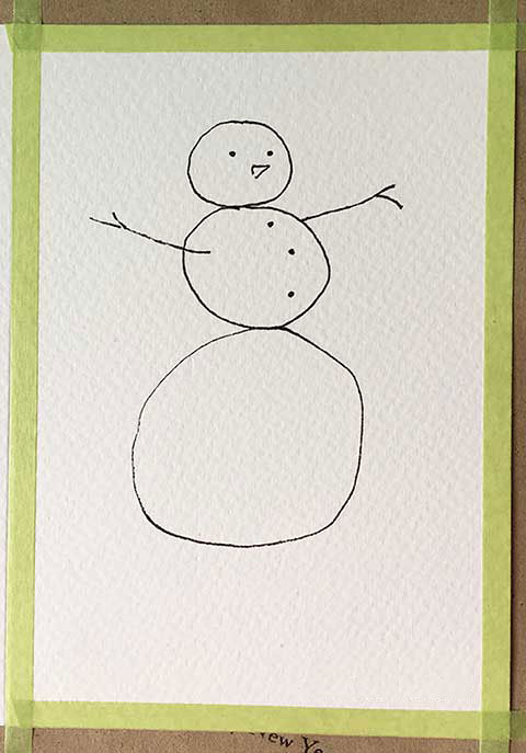 Watercolor Christmas Cards