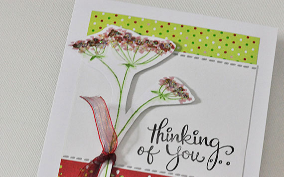 Colourful Thinking of You Greeting Card