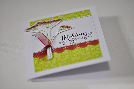 Colourful Thinking of You Greeting Card