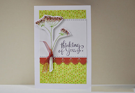 Colourful Thinking of You Greeting Card
