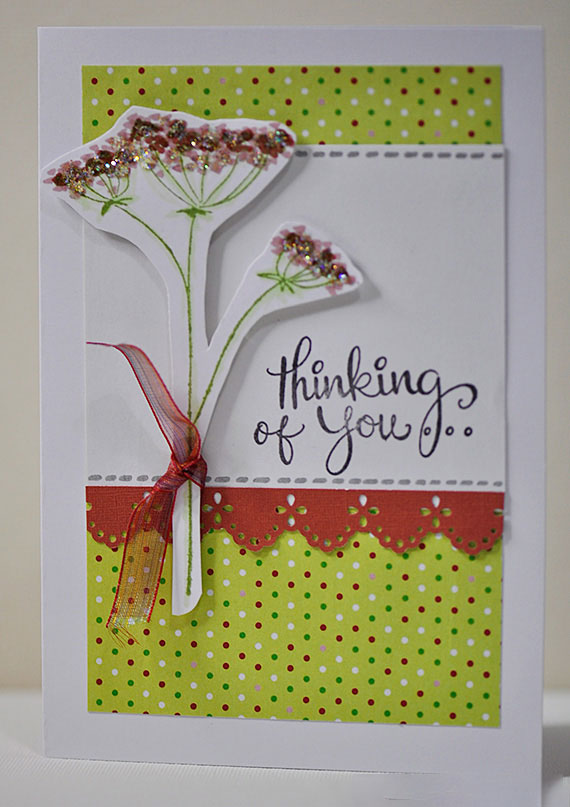 Colourful Thinking of You Greeting Card