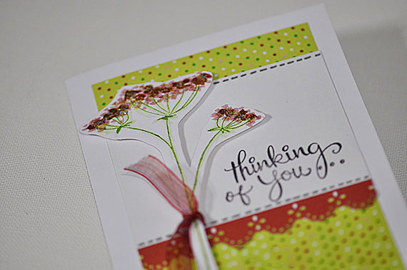 Colourful Thinking of You Greeting Card