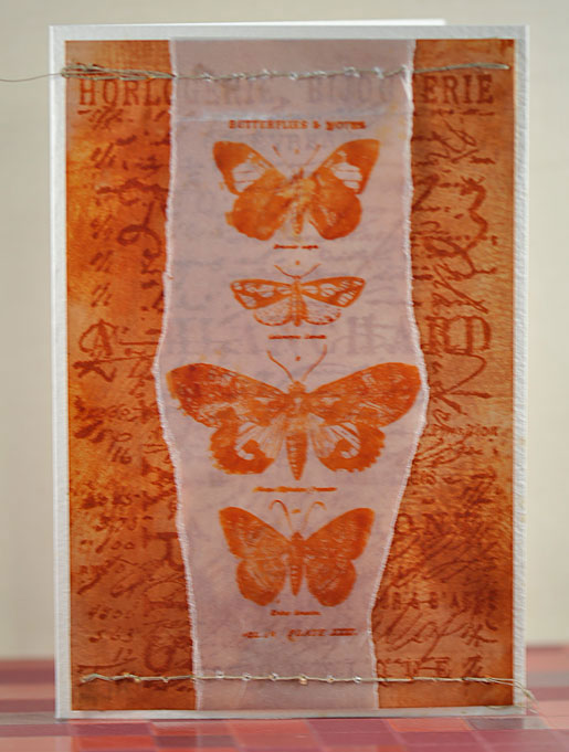 Vintage Butterfly Card