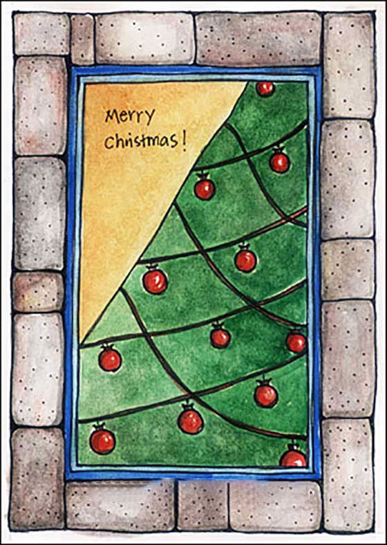 Watercolor Christmas Cards