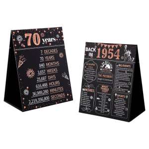 HOMANGA 70th Birthday Anniversary Decorations for Women