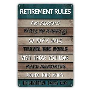 HOMANGA Retirement Sign, Funny Retirement Gifts for Men Women